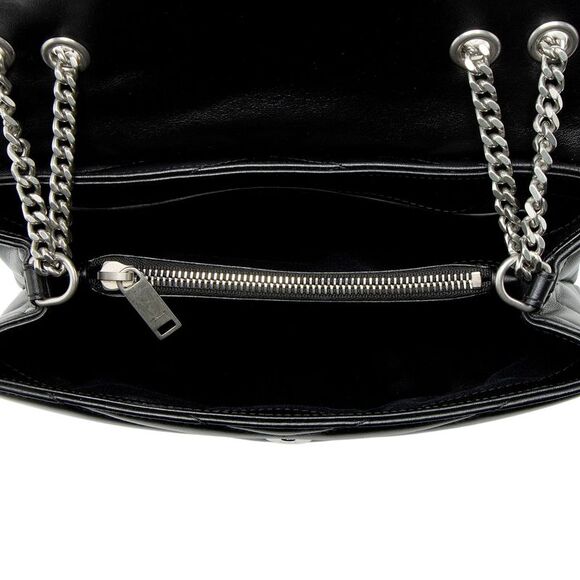Saint Laurent Matelasse Calfskin Monogram LouLou Chain Small Shoulder Bag - Picture 8 of 10